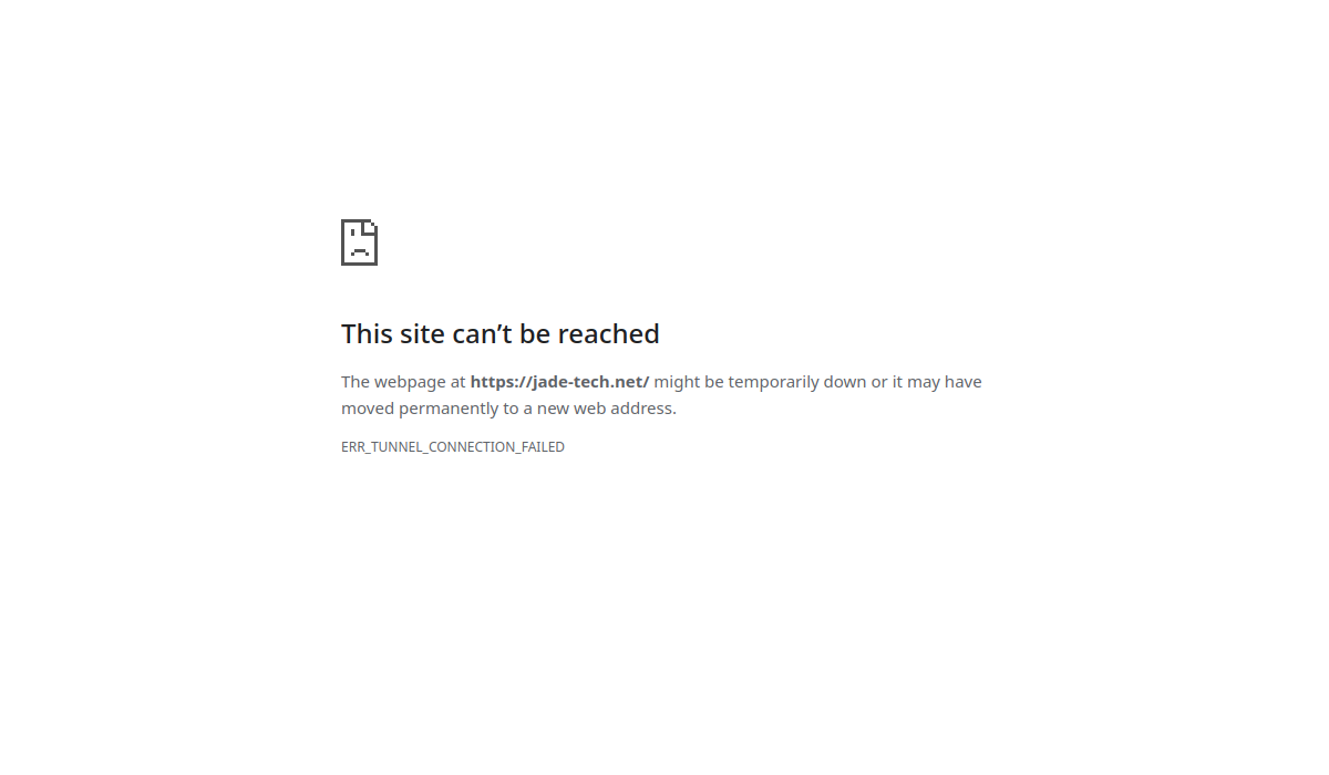 Capture du site JadeTech